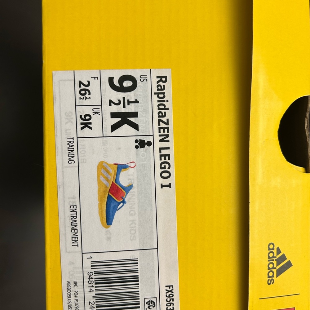 Adidas Kids RapidaZen LEGO Shoes - Blue and Yellow
